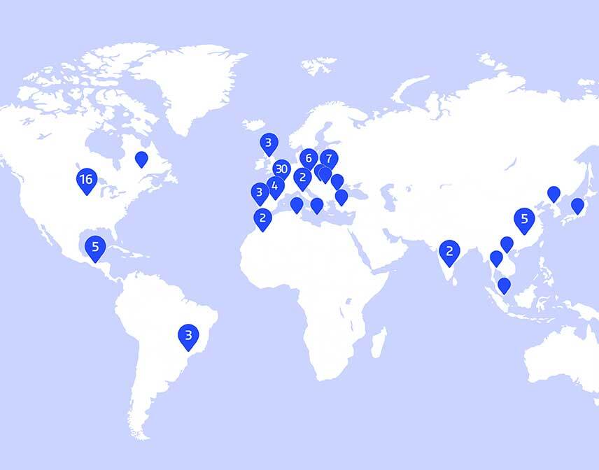 Hutchinson sites worldwide